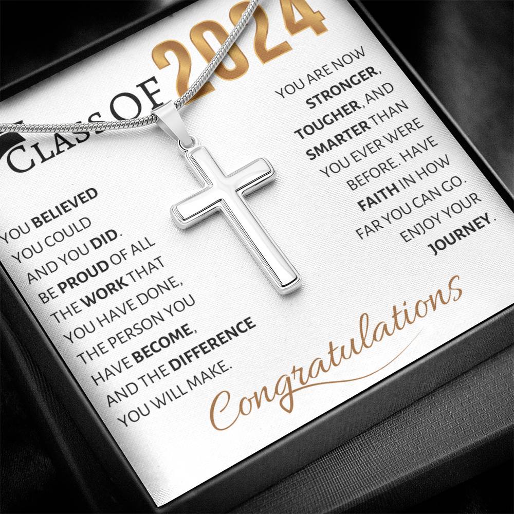 Graduation "Class of 2024" | Cross Necklace