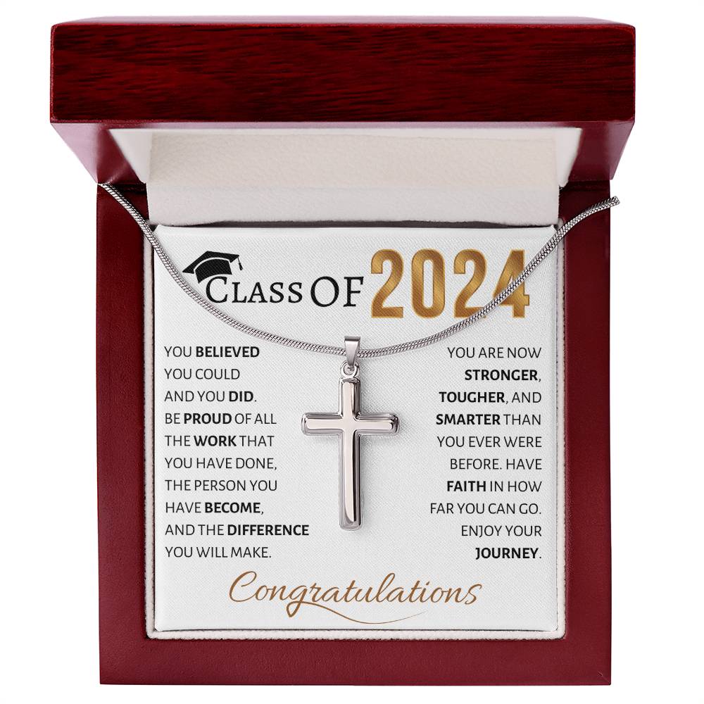 Graduation "Class of 2024" | Cross Necklace