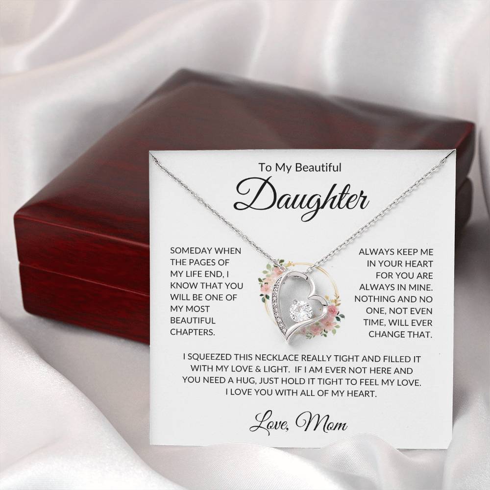 Daughter Love Mom | Forever Love Necklace - Shoptopia Jewelry